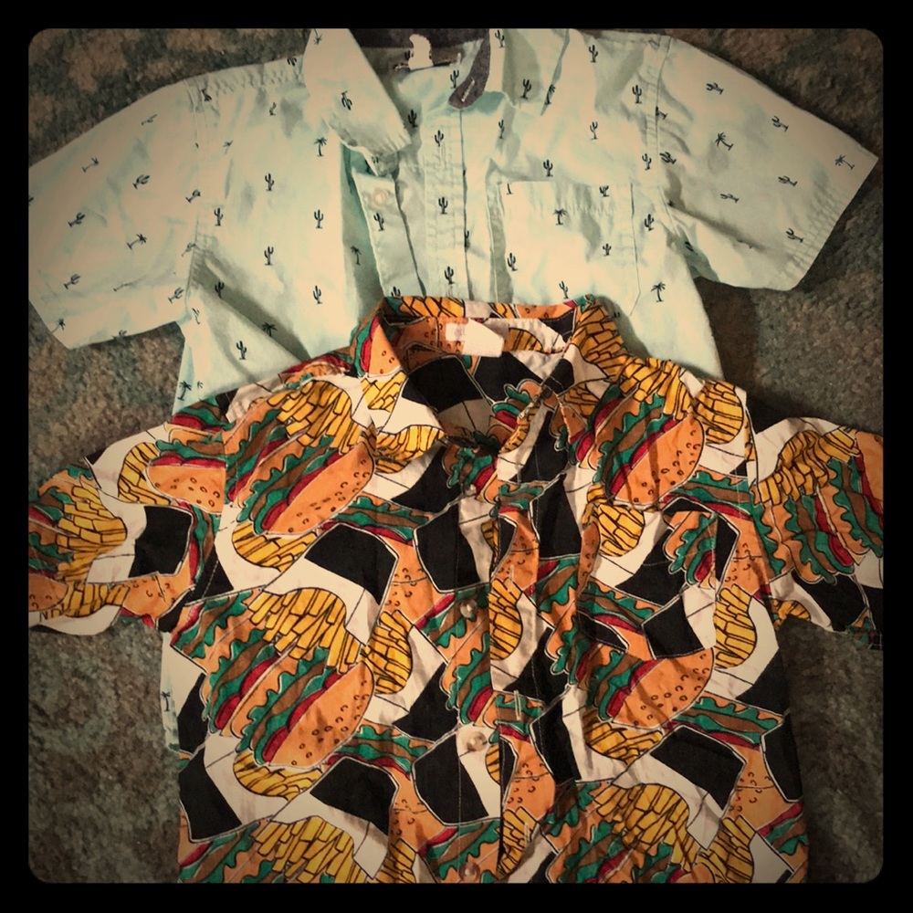 Boys short sleeve fashion button up lot
